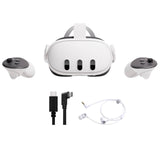 2023 New Meta Quest 3 All-In-One VR Headset 512GB Virtual Reality with Touch Plus Controllers, 2064 x 2208 up to 120 Hz Refresh Rate LCD, Enhanced Graphics, Slimmer Optics, Mytrix Cable & Earphones
