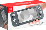 New Nintendo Switch Lite Gray Console Bundle with 6 Games: The Legend of Zelda: Breath of the Wild, Super Mario Odyssey, Splatoon 2, Super Mario Kart 8, Donkey Kong, and Rabbids Kingdom Battle!