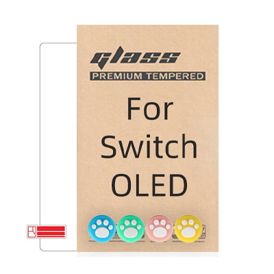 Mytrix Switch 9H Screen Protector & Joy-Stick Caps Set