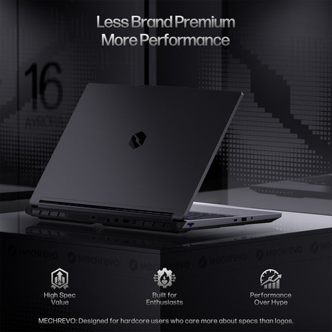 MECHREVO Aurora 16X Gaming Laptop, Intel Core i7-14650HX, GeForce RTX 5060, 16" 2.5K 180Hz Display, 16GB RAM, 1TB SSD, Windows 11
