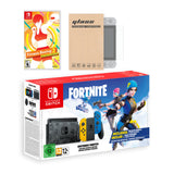 Nintendo Switch Fortnite Wildcat Edition and Game Bundle: Limited Console Set, Pre-Installed Fortnite, Epic Wildcat Outfits, 2000 V-Bucks, Fitness Boxing 2: Rhythm & Exercise, Mytrix Screen Protector