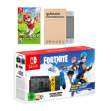 Nintendo Switch Fortnite Wildcat Edition and Game Bundle: Limited Console Set, Pre-Installed Fortnite, Epic Wildcat Outfits, 2000 V-Bucks, Mario Golf: Super Rush, Mytrix Screen Protector
