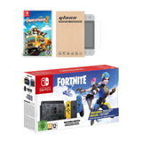 Nintendo Switch Fortnite Wildcat Edition and Game Bundle: Limited Console Set, Pre-Installed Fortnite, Epic Wildcat Outfits, 2000 V-Bucks, Overcooked! 2, Mytrix Tempered Glass Screen Protector