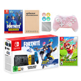 Nintendo Switch Fortnite Wildcat Limited Console Set, Epic Wildcat Outfits, 2000 V-Bucks, Bundle With Mario Golf: Super Rush And Mytrix Wireless Switch Pro Controller and Accessories