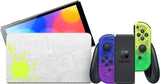 2022 Nintendo Switch OLED Model Splatoon 3 Limited Special Edition - Blue & Yellow Gradient Joy-Con, LAN-Port Graffiti-themed Dock