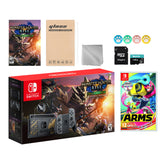 Nintendo Switch Monster Hunter Limited Console Set Plus Monster Hunter Rise Deluxe, Bundle With Arms And Mytrix Accessories