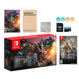 Nintendo Switch Monster Hunter Limited Console Set Plus Monster Hunter Rise Deluxe, Bundle With Octopath Traveler And Mytrix Accessories