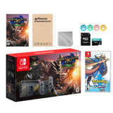 Nintendo Switch Monster Hunter Limited Console Set Plus Monster Hunter Rise Deluxe, Bundle With Luigi's Mansion 3 And Mytrix Accessories