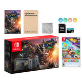 Nintendo Switch Monster Hunter Limited Console Set Plus Monster Hunter Rise Deluxe, Bundle With Paper Mario: The Origami King And Mytrix Accessories