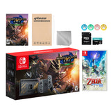 Nintendo Switch Monster Hunter Limited Console Set Plus Monster Hunter Rise Deluxe, Bundle With Skyward Sword HD And Mytrix Accessories