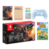 Nintendo Switch Monster Hunter Limited Console Set Plus Monster Hunter Rise Deluxe, Bundle With Animal Crossing: New Horizons And Mytrix Wireless Switch Pro Controller and Accessories