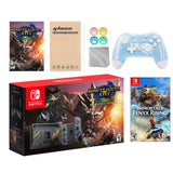 Nintendo Switch Monster Hunter Limited Console Set Plus Monster Hunter Rise Deluxe, Bundle With Immortals Fenyx Rising And Mytrix Wireless Switch Pro Controller and Accessories