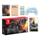 Nintendo Switch Monster Hunter Limited Console Set Plus Monster Hunter Rise Deluxe, Bundle With Breath of the Wild And Mytrix Wireless Pro Controller and Accessories