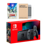 Nintendo Switch Grey Joy-Con Console The Legend of Zelda: Skyward Sword HD Bundle, with Mytrix Tempered Glass Screen Protector - Improved Battery Life Console with 2020 New Game