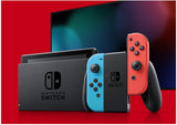 2022 New Nintendo Switch Red/Blue Joy-Con Console Multiplayer Party Game Bundle, Super Mario Party, Mario Kart 8 Deluxe, 1-2 Switch, Arms