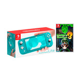 Nintendo Switch Lite Turquoise Bundle with Luigi's Mansion 3 NS Game Disc