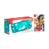 Nintendo Switch Lite Turquoise Bundle with Pokémon Shield NS Game Disc