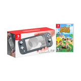 Nintendo Switch Lite Gray Bundle with Animal Crossing: New Horizons NS Game Disc - 2020 Best Game!