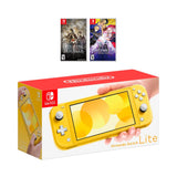 New Nintendo Switch Lite Yellow Console Bundle with 2 Games: Octopath Traveler, and Fire Emblem: Three Houses. 2019 Latest Console and Games!