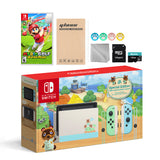 Nintendo Switch Animal Crossing Special Version Console Set, Bundle With Mario Golf: Super Rush And Mytrix Accessories