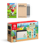 Nintendo Switch Animal Crossing Limited Console Mario Golf: Super Rush Bundle, with Mytrix Tempered Glass Screen Protector - Improved Battery Life Console with 2020 New Game