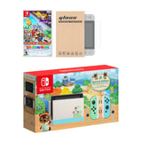 Nintendo Switch Animal Crossing Limited Console Paper Mario: The Origami King Bundle, with Mytrix Tempered Glass Screen Protector - Improved Battery Life Console with 2020 New Game
