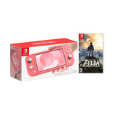 New Nintendo Switch Lite Coral Bundle with The Legend of Zelda: Breath of the Wild Game Disc - 2019 Best Game!