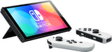 Nintendo Switch OLED White Model - Multiplayer 8 Game Bundle with Mytrix Screen Protector and Joy Con Caps