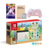 Nintendo Switch Animal Crossing Special Version Console Set, Bundle With Fire Emblem: Three Houses And Mytrix Wireless Switch Pro Controller and Accessories