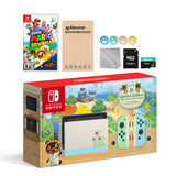 Nintendo Switch Animal Crossing Special Version Console Set, Bundle With Super Mario 3D World&Bowser's Fury And Mytrix Accessories