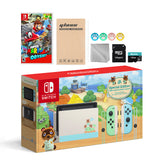 Nintendo Switch Animal Crossing Special Version Console Set, Bundle With Super Mario Odyssey And Mytrix Accessories