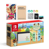 Nintendo Switch Animal Crossing Special Version Console Set, Bundle With Pokemon Shield And Mytrix Accessories