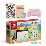 Nintendo Switch Animal Crossing Special Version Console Set, Bundle With Super Mario Party And Mytrix Wireless Pro Controller and Accessories