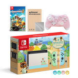 Nintendo Switch Animal Crossing Special Version Console Set, Bundle With Overcooked! 2 And Mytrix Wireless Switch Pro Controller and Accessories