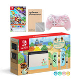 Nintendo Switch Animal Crossing Special Version Console Set, Bundle With Paper Mario: The Origami King And Mytrix Wireless Switch Pro Controller and Accessories