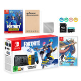Nintendo Switch Fortnite Wildcat Limited Console Set, Epic Wildcat Outfits, 2000 V-Bucks, Bundle With Pokemon Sword And Mytrix Accessories