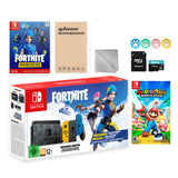 Nintendo Switch Fortnite Wildcat Limited Console Set, Epic Wildcat Outfits, 2000 V-Bucks, Bundle With Mario Rabbids Kingdom Battle And Mytrix Accessories