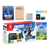 Nintendo Switch Fortnite Wildcat Limited Console Set, Epic Wildcat Outfits, 2000 V-Bucks, Bundle With Link's Awakening And Mytrix Accessories