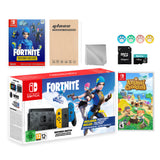 Nintendo Switch Fortnite Wildcat Limited Console Set, Epic Wildcat Outfits, 2000 V-Bucks, Bundle With Animal Crossing: New Horizons And Mytrix Accessories
