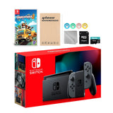 Nintendo Switch Gray Joy-Con Console Set, Bundle With Overcooked! 2 And Mytrix Accessories