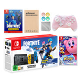 Nintendo Switch Fortnite Wildcat Limited Console Set, Epic Wildcat Outfits, 2000 V-Bucks, Bundle With Kirby Star Allies And Mytrix Wireless Switch Pro Controller and Accessories