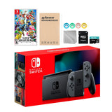 Nintendo Switch Gray Joy-Con Console Set, Bundle With Super Smash Bros. Ultimate And Mytrix Accessories