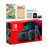 Nintendo Switch Gray Joy-Con Console Set, Bundle With Animal Crossing: New Horizons And Mytrix Accessories