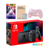 Nintendo Switch Gray Joy-Con Console Set, Bundle With Fire Emblem: Three Houses And Mytrix Wireless Switch Pro Controller and Accessories