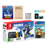 Nintendo Switch Fortnite Wildcat Limited Console Set, Epic Wildcat Outfits, 2000 V-Bucks, Bundle With Overcooked! 2 And Mytrix Accessories