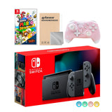 Nintendo Switch Gray Joy-Con Console Set, Bundle With Super Mario 3D World&Bowser's Fury And Mytrix Wireless Pro Controller and Accessories