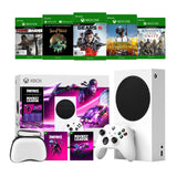 Microsoft Xbox Series S Fortnite & Rocket League Midnight Drive Pack Bundle with Additional 5 Games Full Game and Mytrix Controller Protective Case