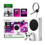 Microsoft Xbox Series S Fortnite & Rocket League Midnight Drive Pack Bundle with Assassin's Creed: Valhalla Full Game and Mytrix Chat Headset