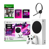 Microsoft Xbox Series S Fortnite & Rocket League Midnight Drive Pack Bundle with Tomb Raider Definitive Edition Full Game and Mytrix Chat Headset