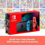 Nintendo Switch Gaming Console Red Blue  Choose Your Games & Accessories Bundle